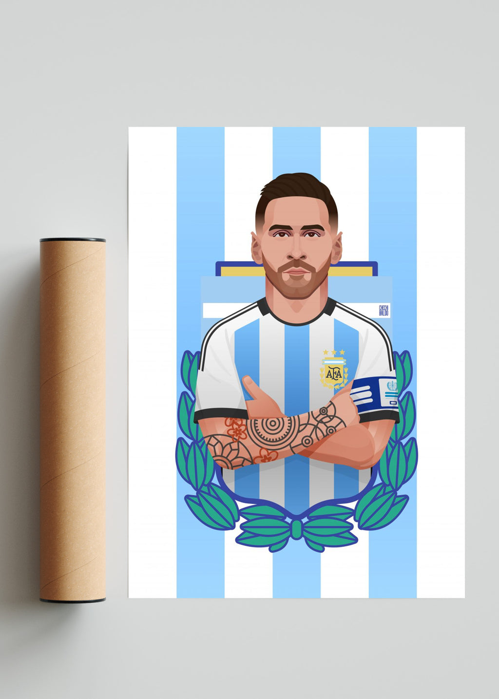 El Mesías - Retrato solo print