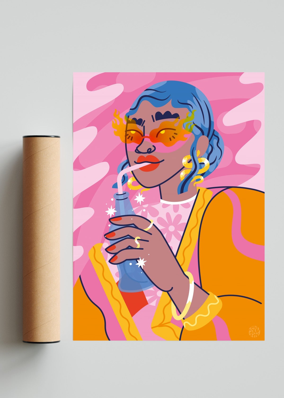 Chillin´ - Retrato solo print