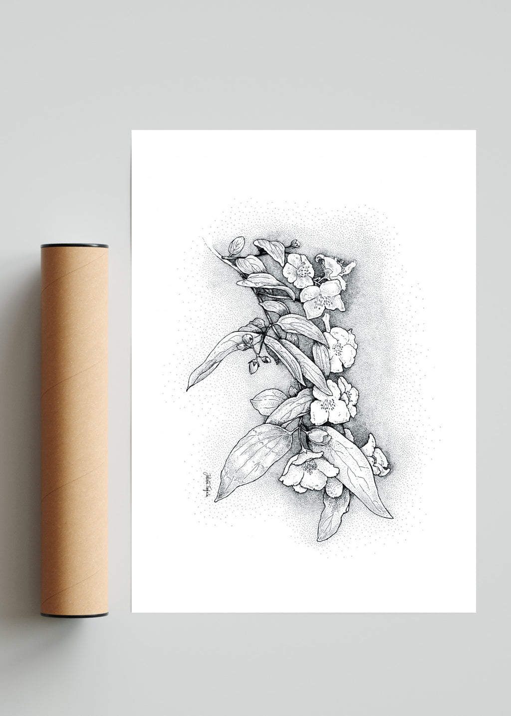 Ensayo de jardín - Retrato solo print