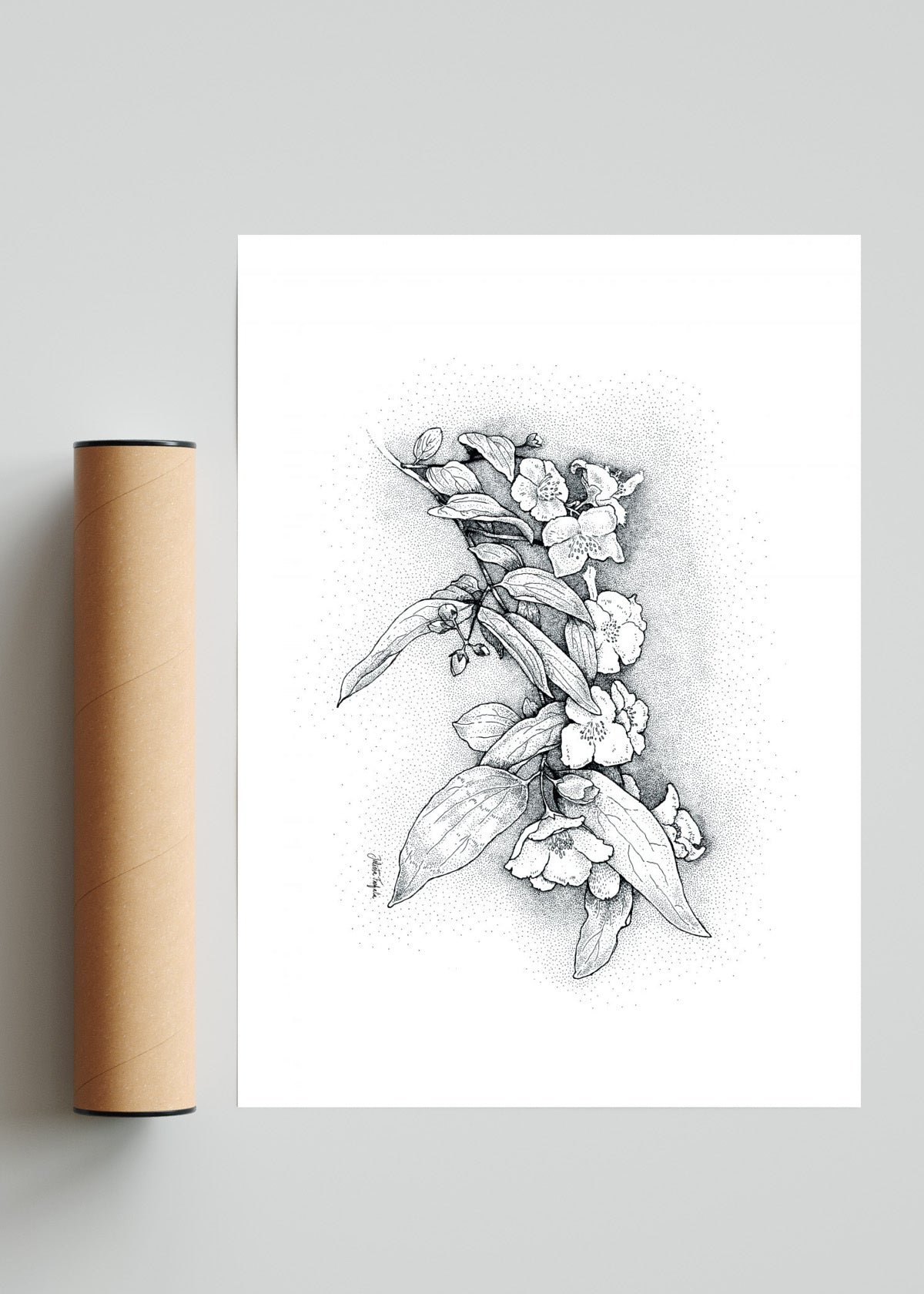 Ensayo de jardín - Retrato solo print