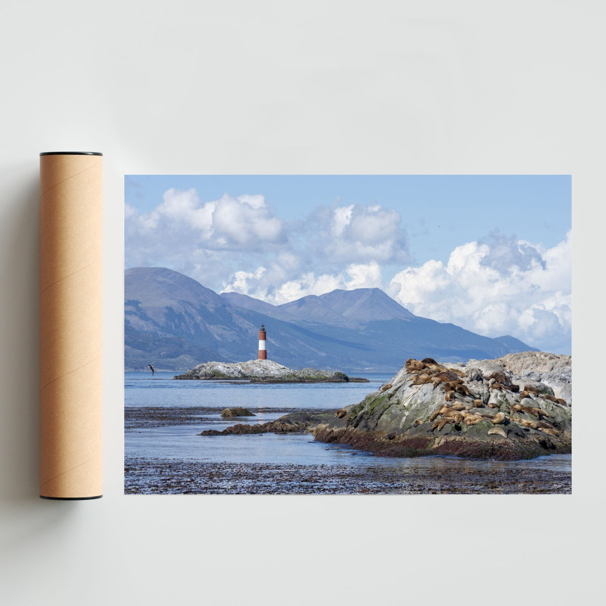 Navegando por el Canal de Beagle - Paisaje Solo print
