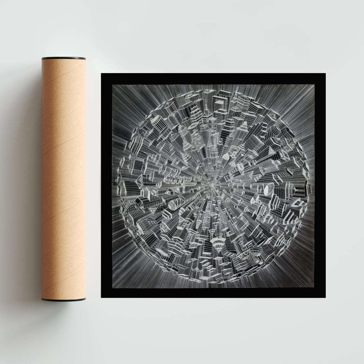 Explosion - Cuadrado solo print