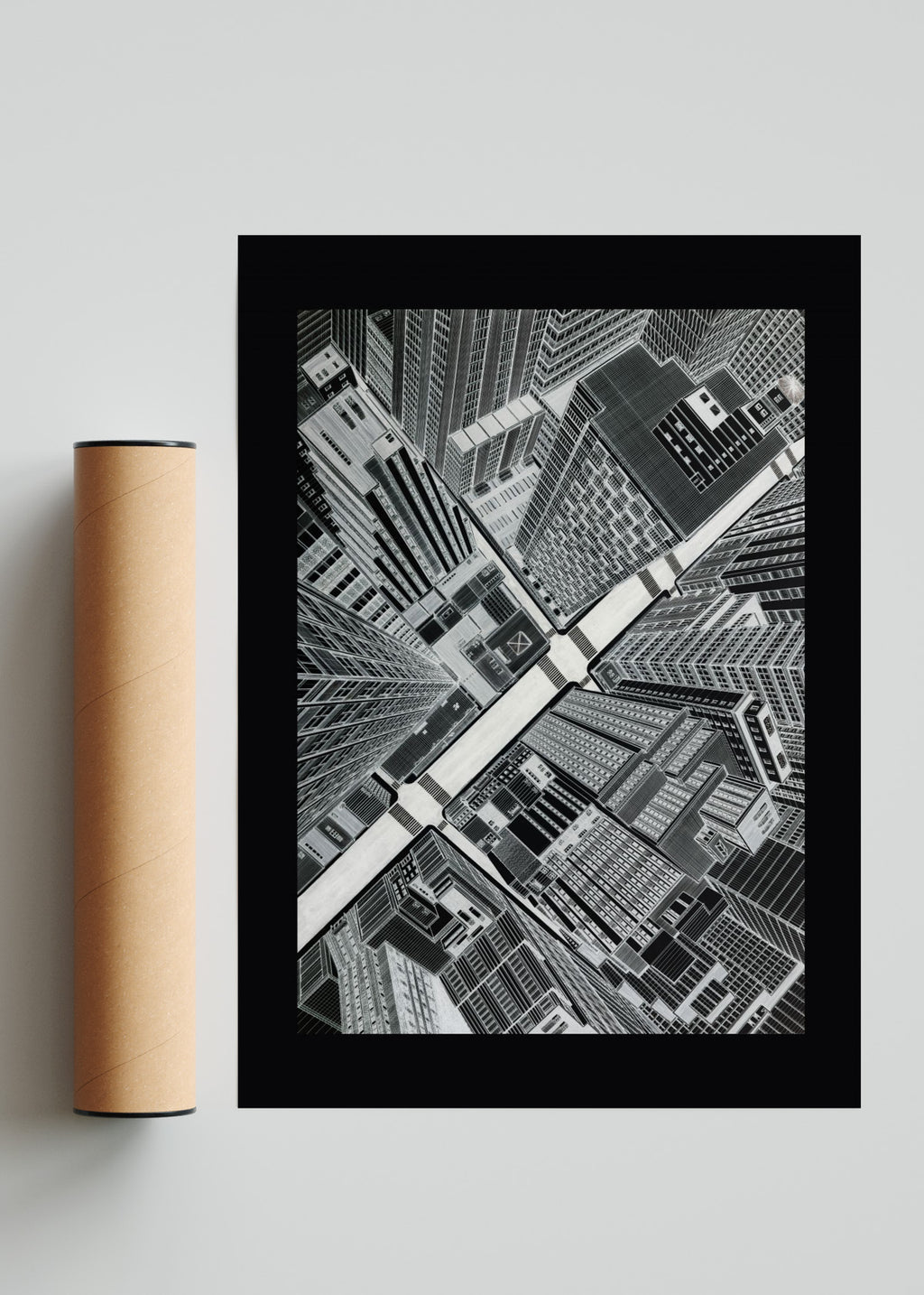 New york city dark edicion - Retrato solo print