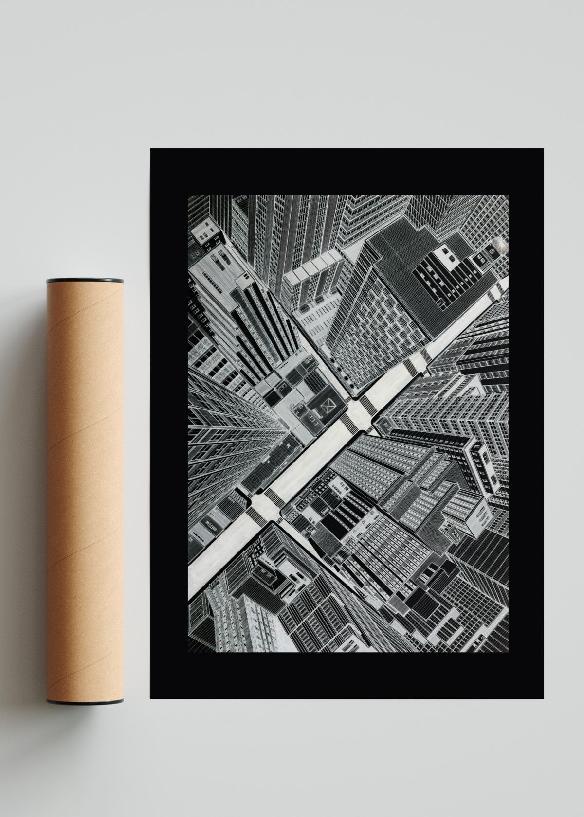 New york city dark edicion - Retrato solo print