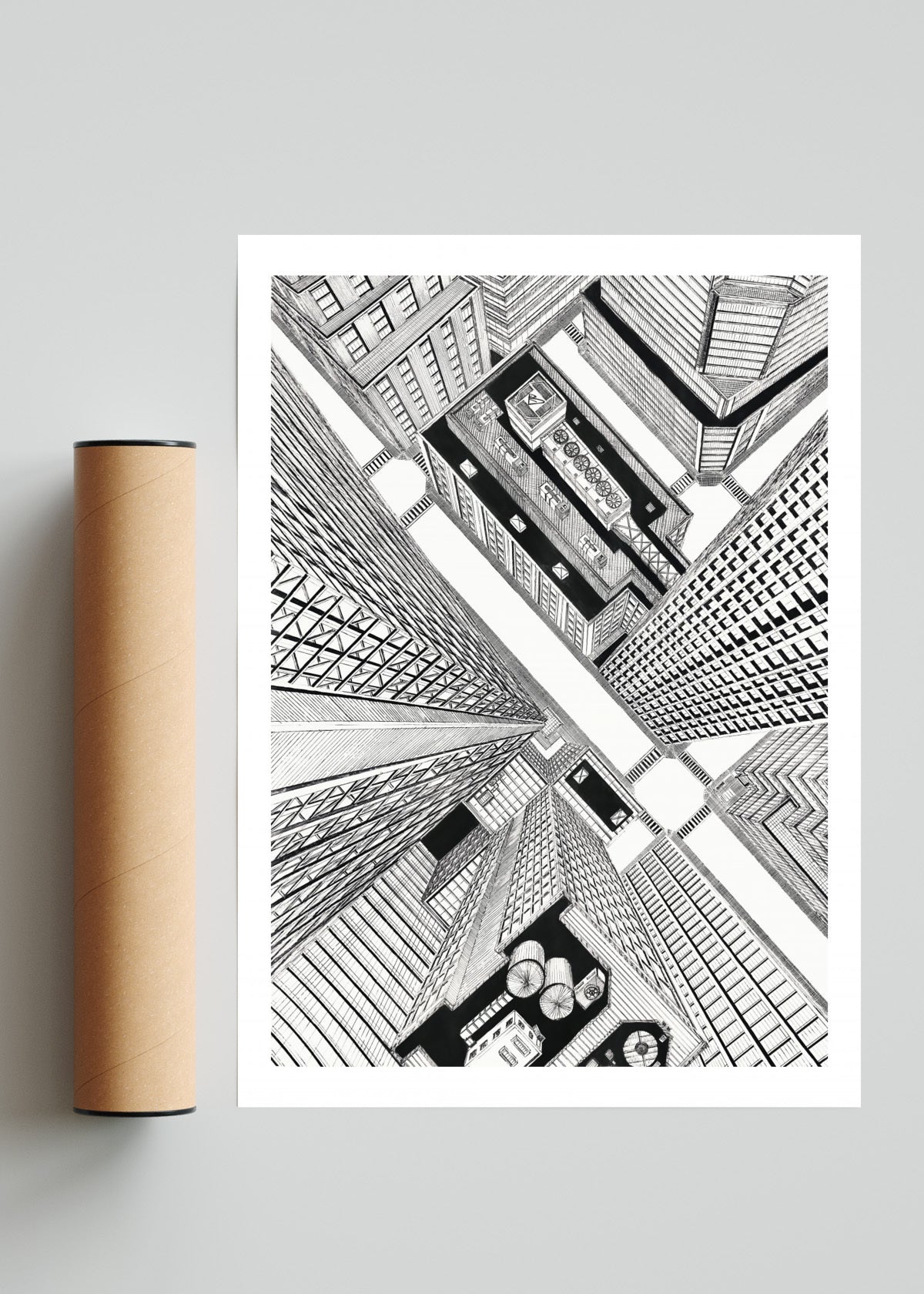 Tension white edition - Retrato solo print