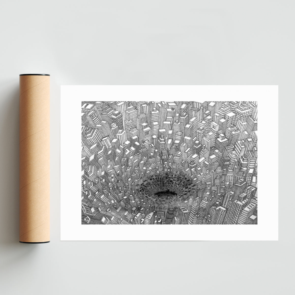 Dimension - white edition horizontal - Paisaje Solo print