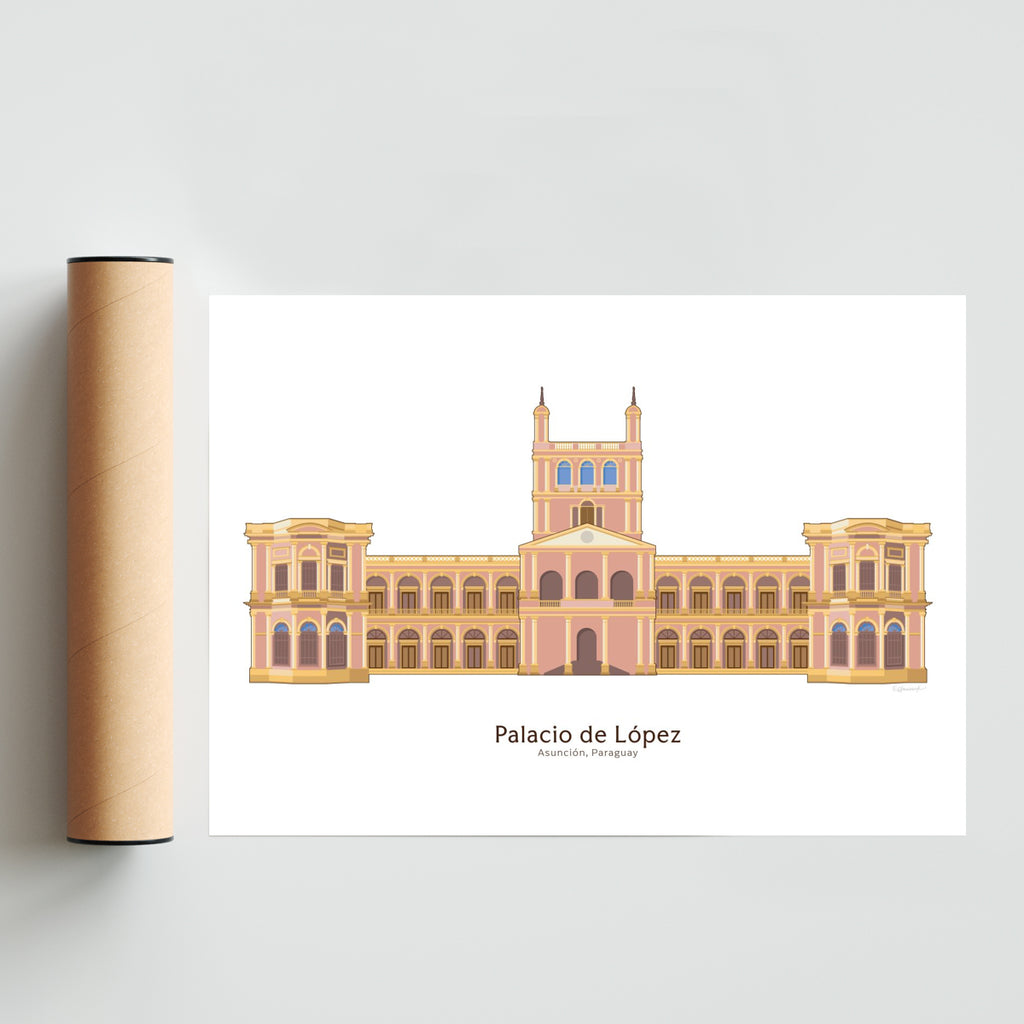 Palacio de López - Paisaje Solo print