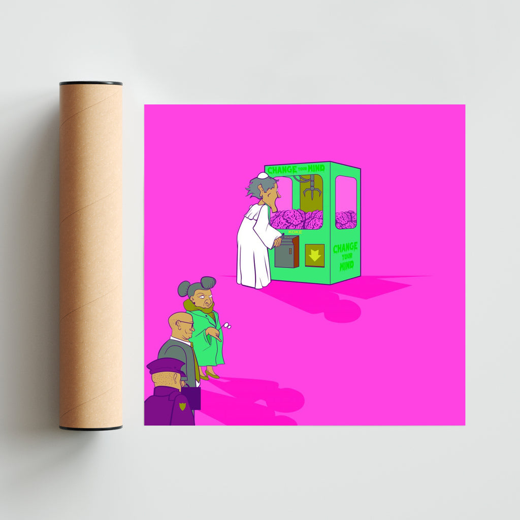 Brain machine - Cuadrado solo print