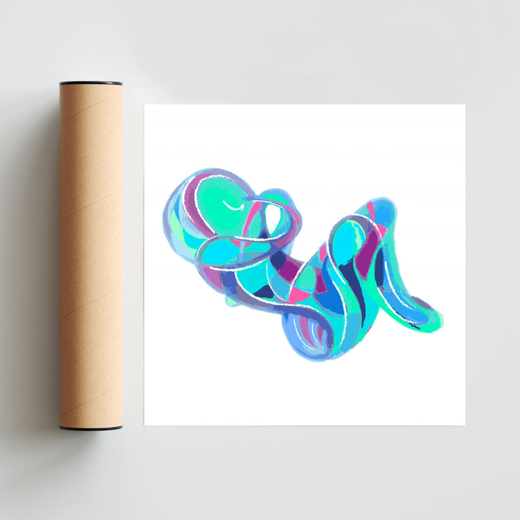 Mujer llorando - Cuadrado solo print