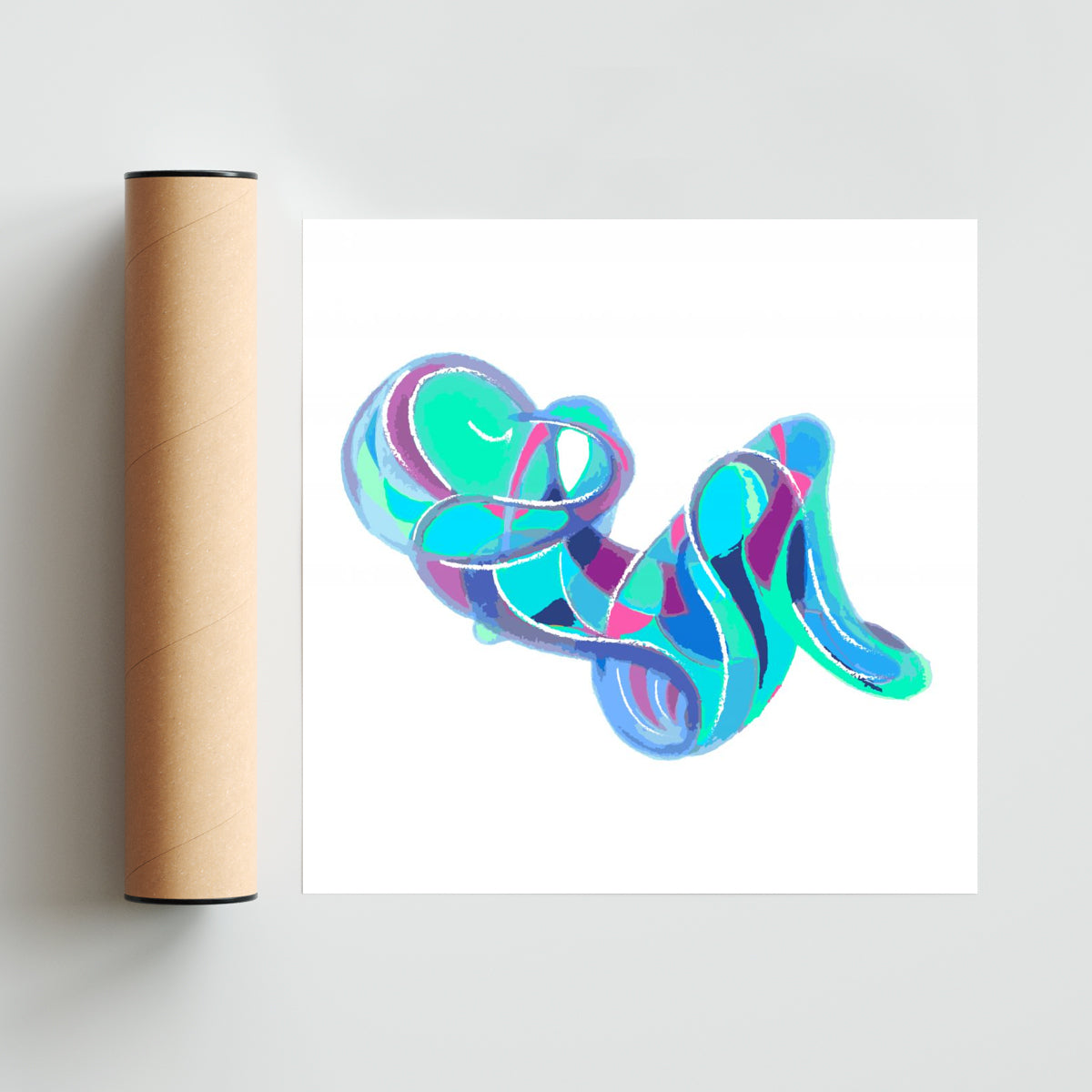 Mujer llorando - Cuadrado solo print