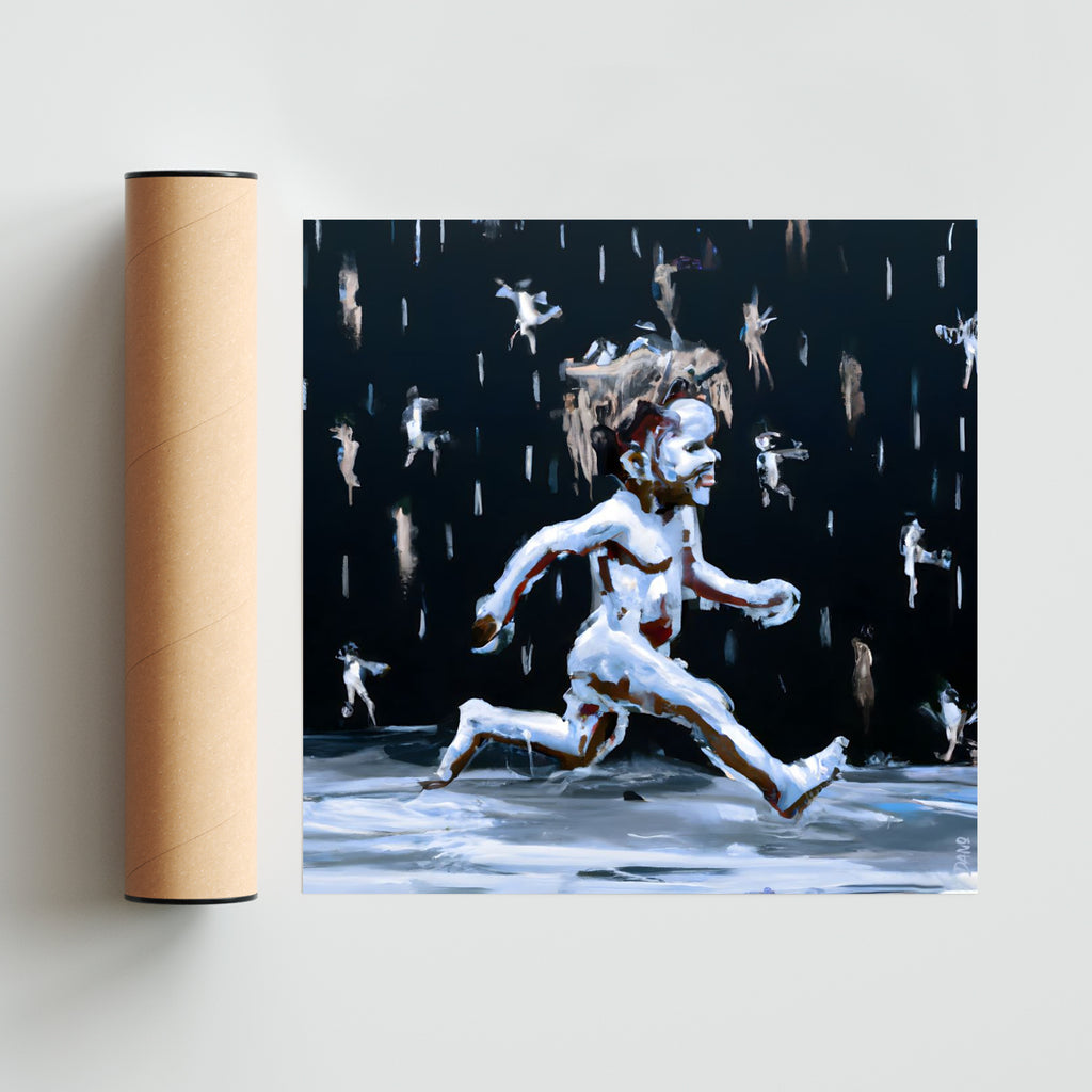 Lluvia! - Cuadrado solo print