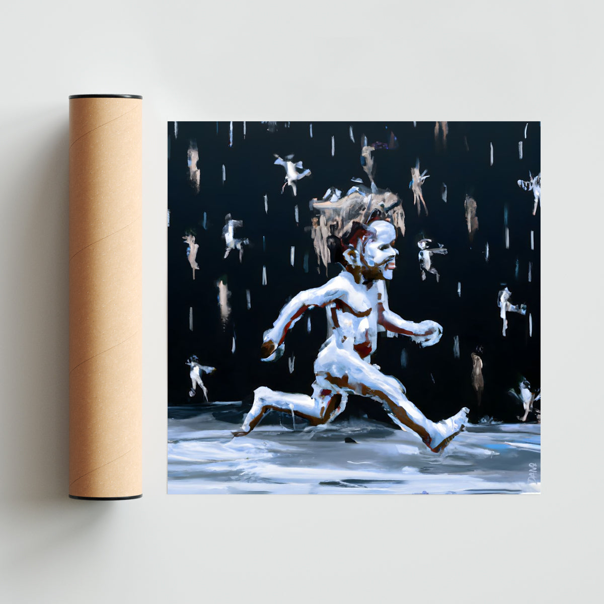 Lluvia! - Cuadrado solo print