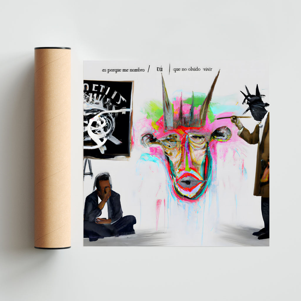 No olvido vivir - Cuadrado solo print