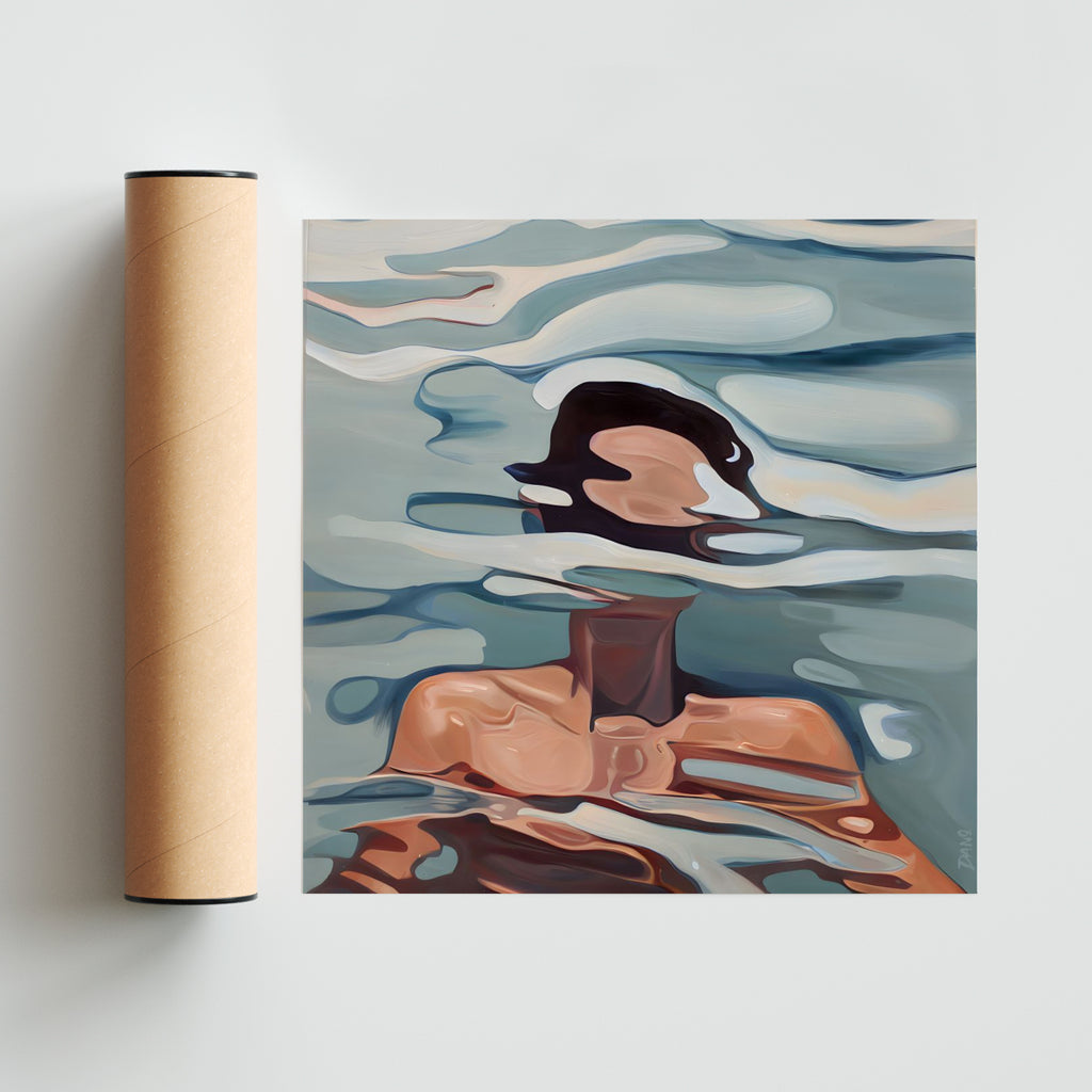 Eco del agua - Cuadrado solo print