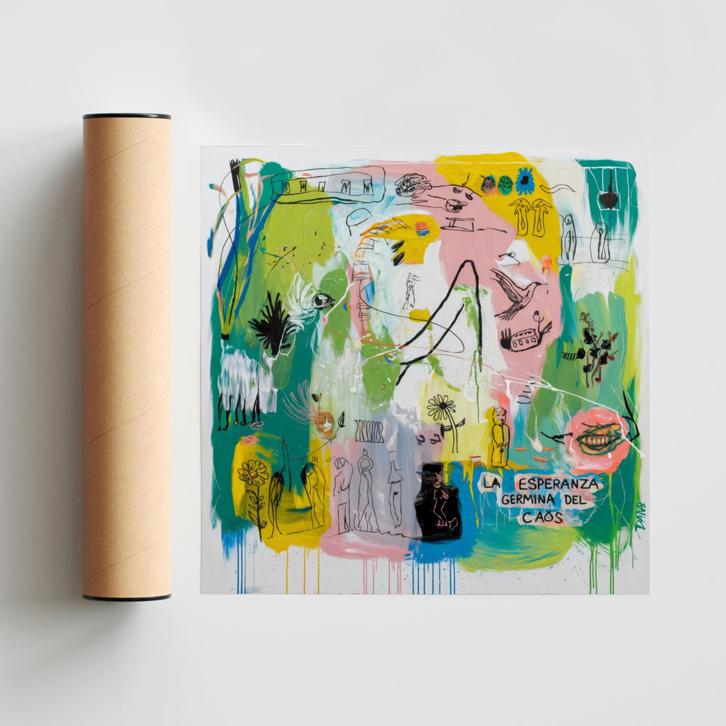 La esperanza germina del caos - Cuadrado solo print