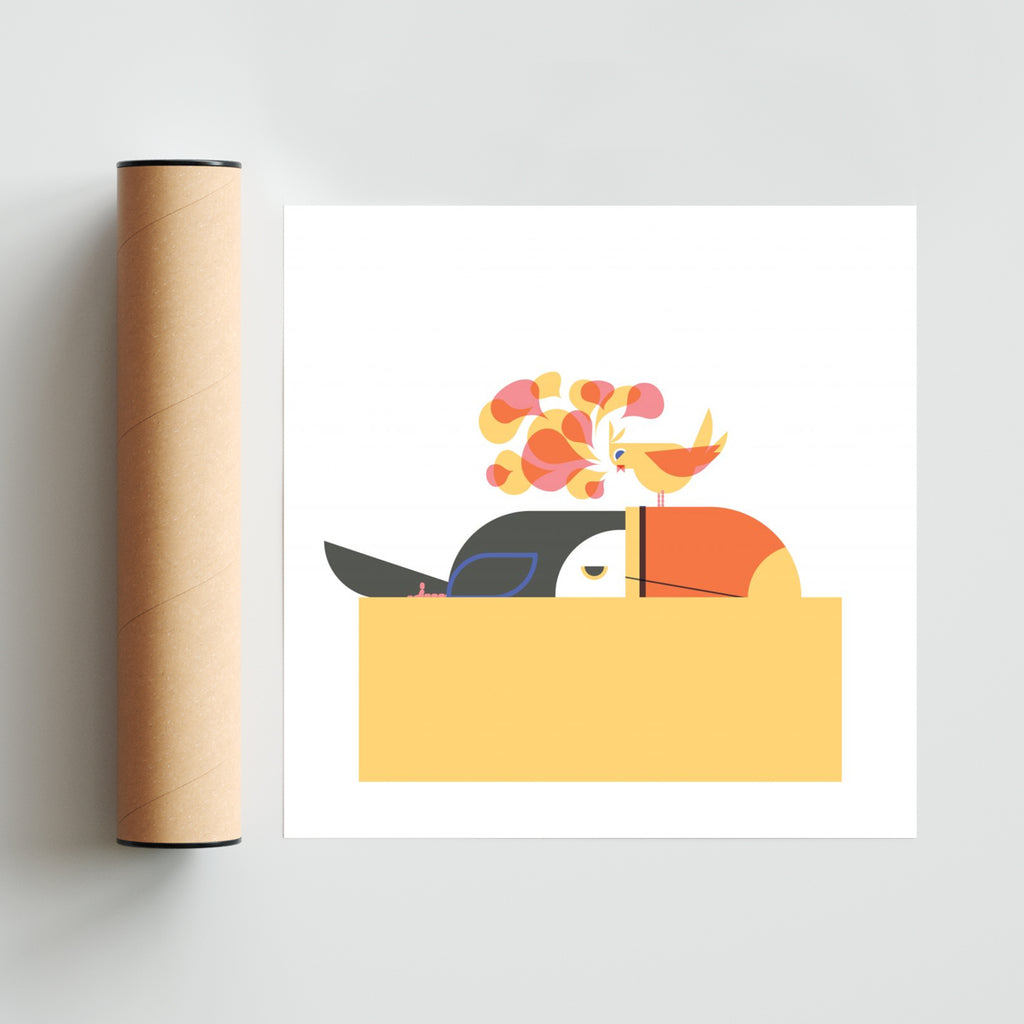 Mirlo & Tucán - Cuadrado solo print