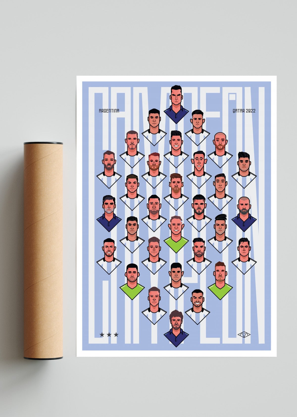 CAMPEÓN - Retrato solo print