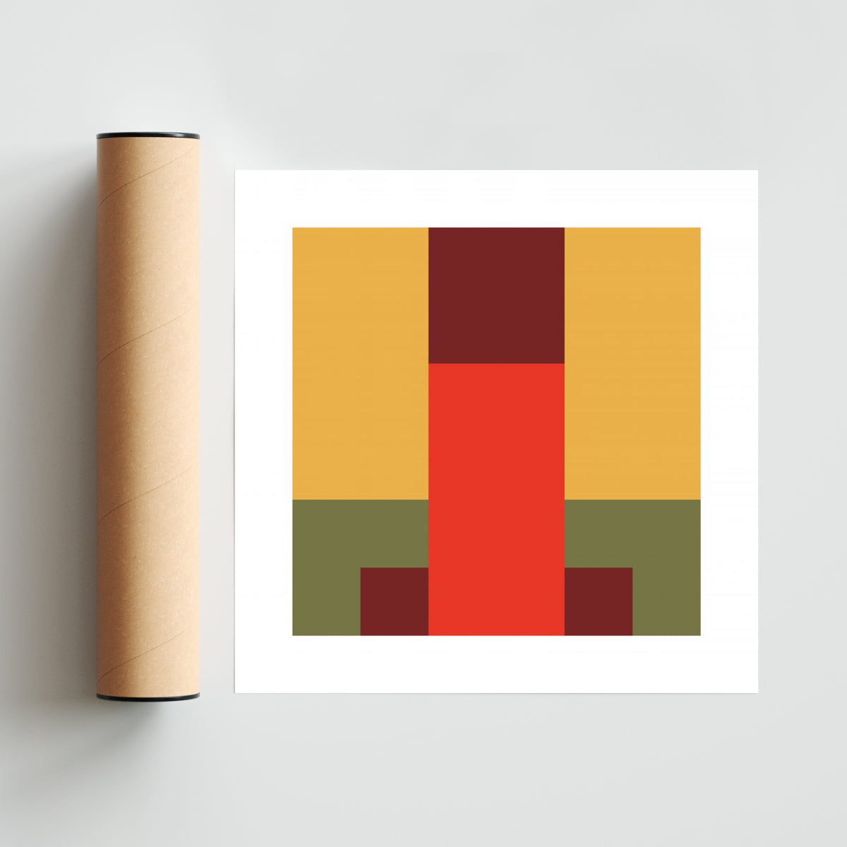 Square nose - Cuadrado solo print