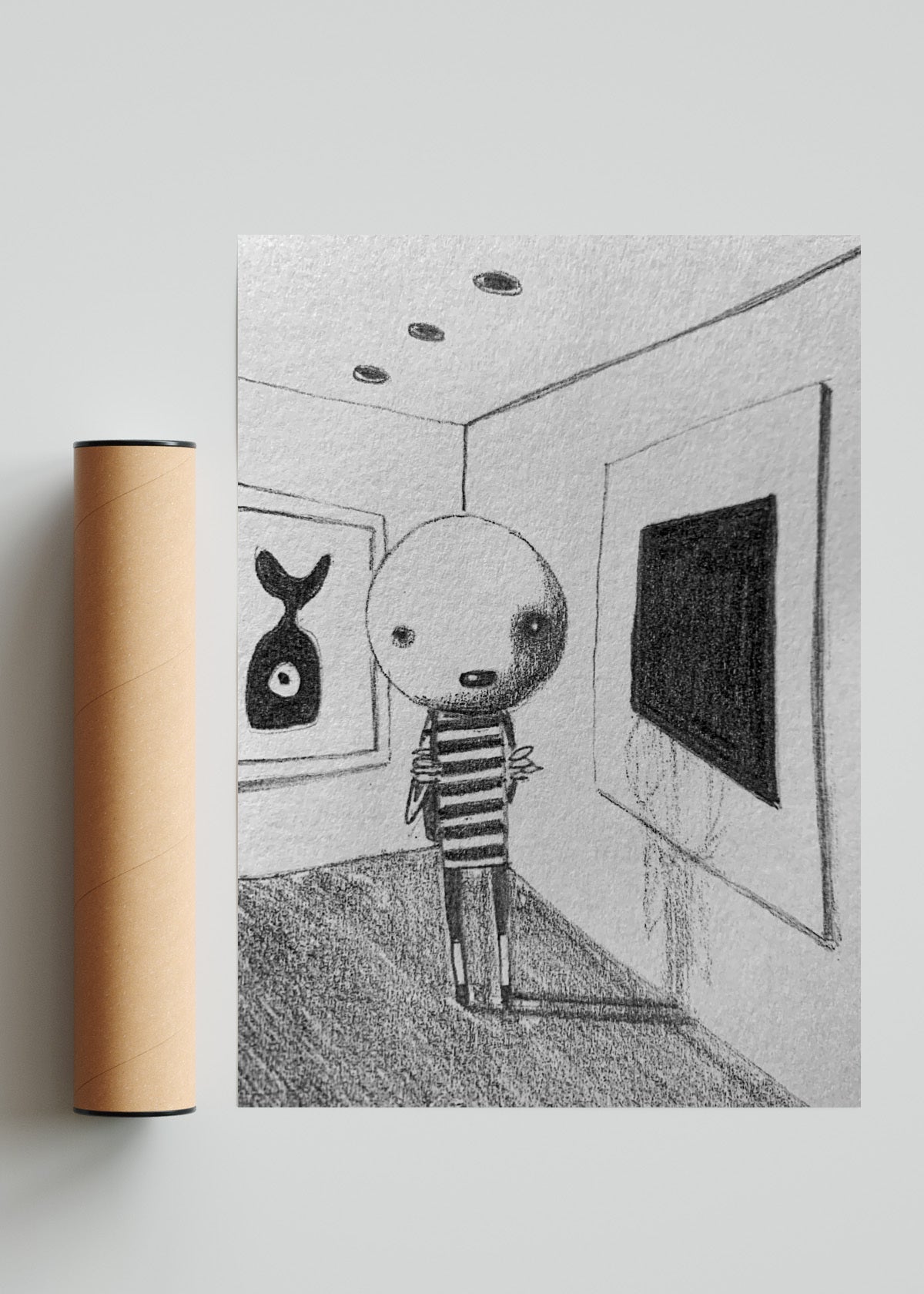 UN CUADRADO NEGRO - Retrato solo print