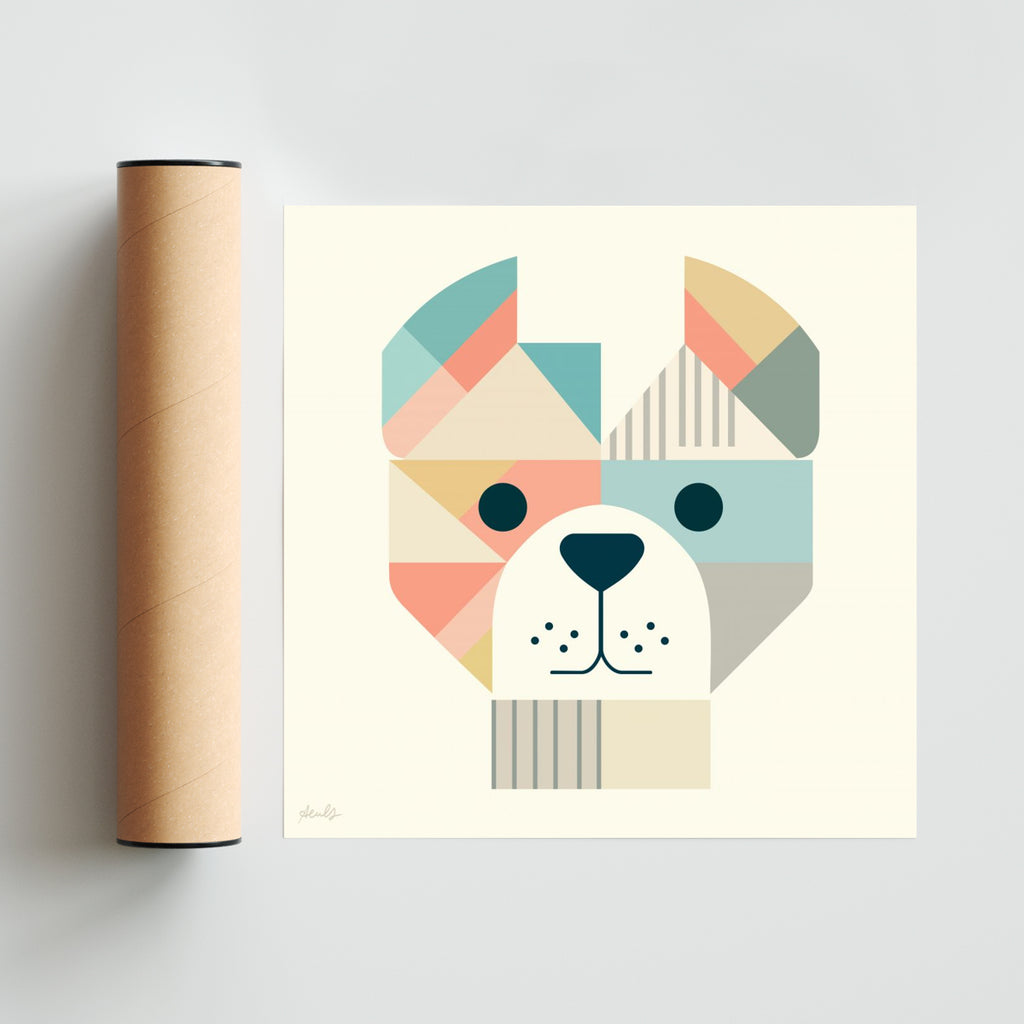 Pedro el perro - Cuadrado solo print