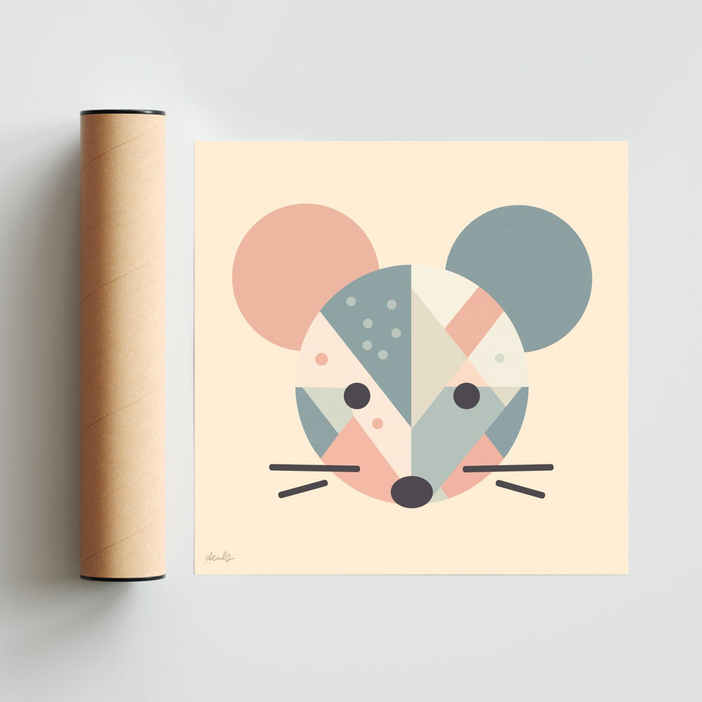 Ramón el ratón - Cuadrado solo print