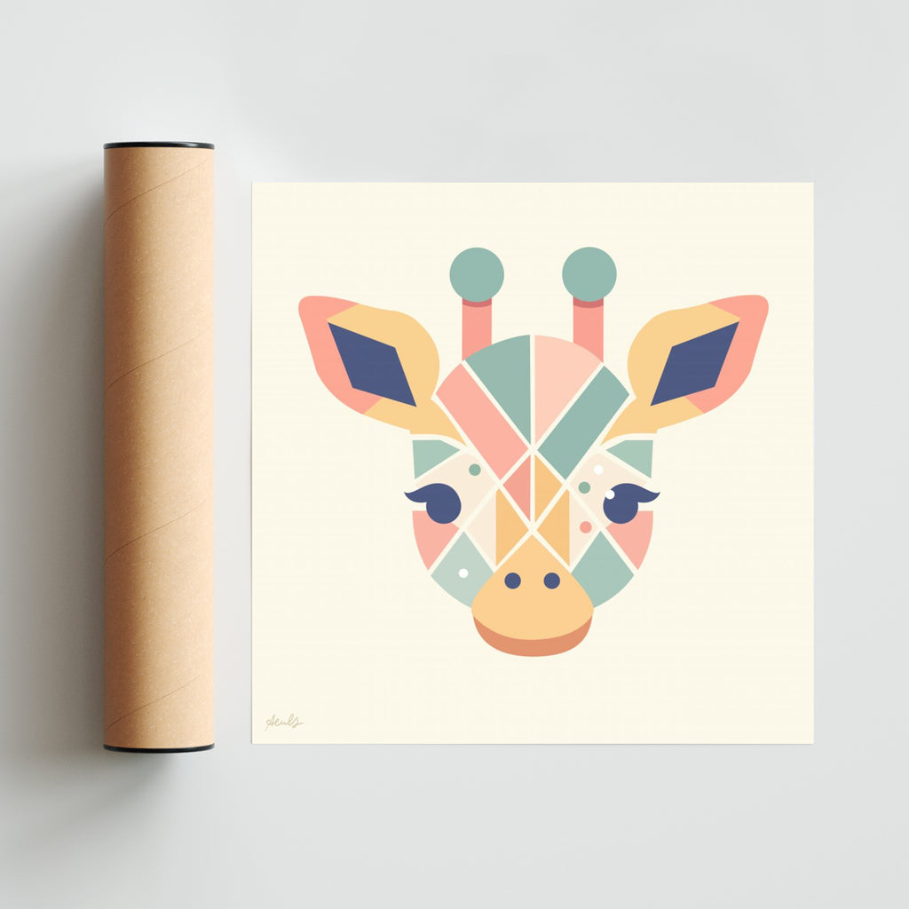 Rafa la jirafa - Cuadrado solo print