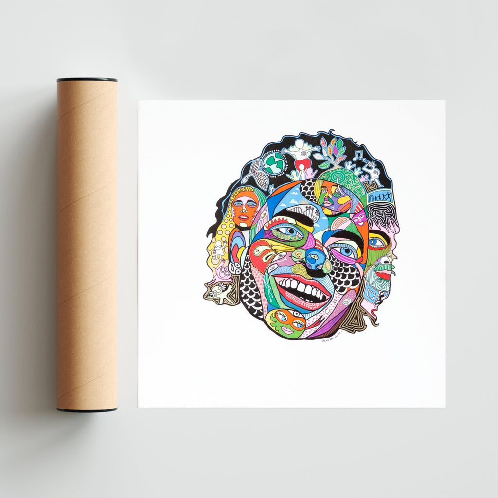 The King - Cuadrado solo print