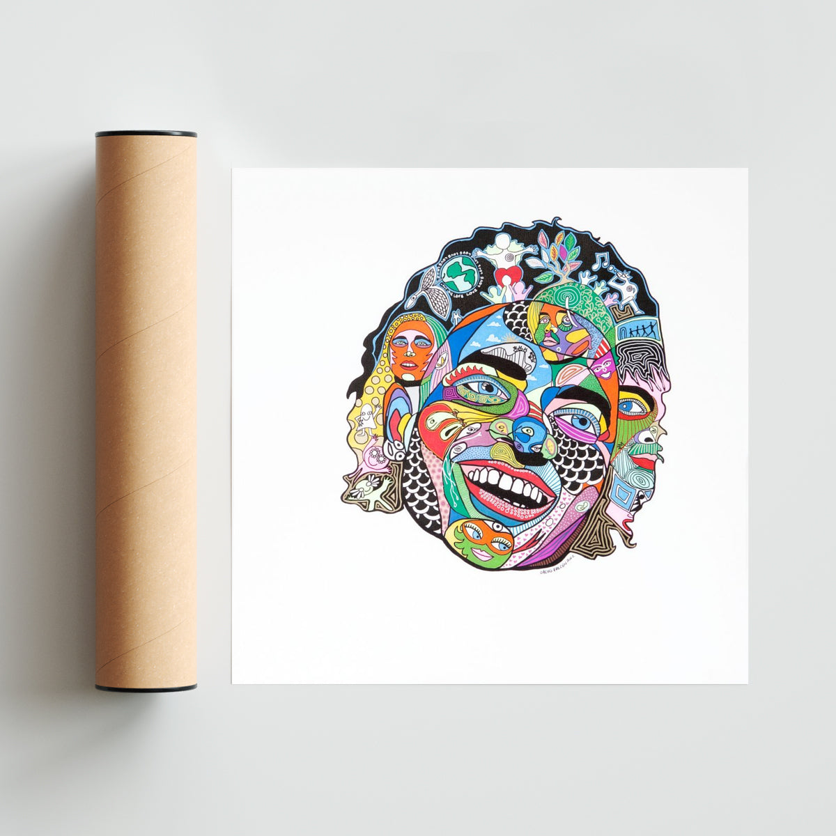 The King - Cuadrado solo print