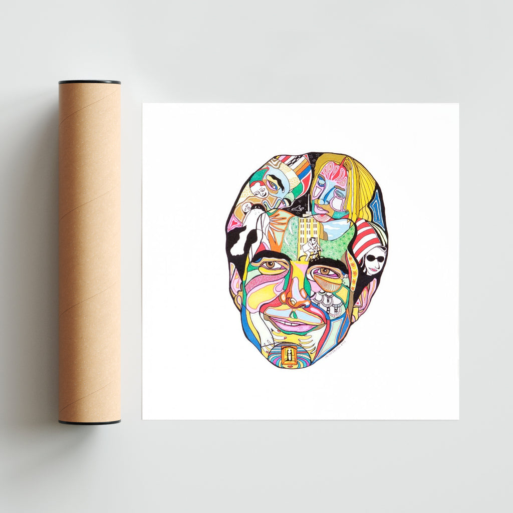 The Loner - Cuadrado solo print