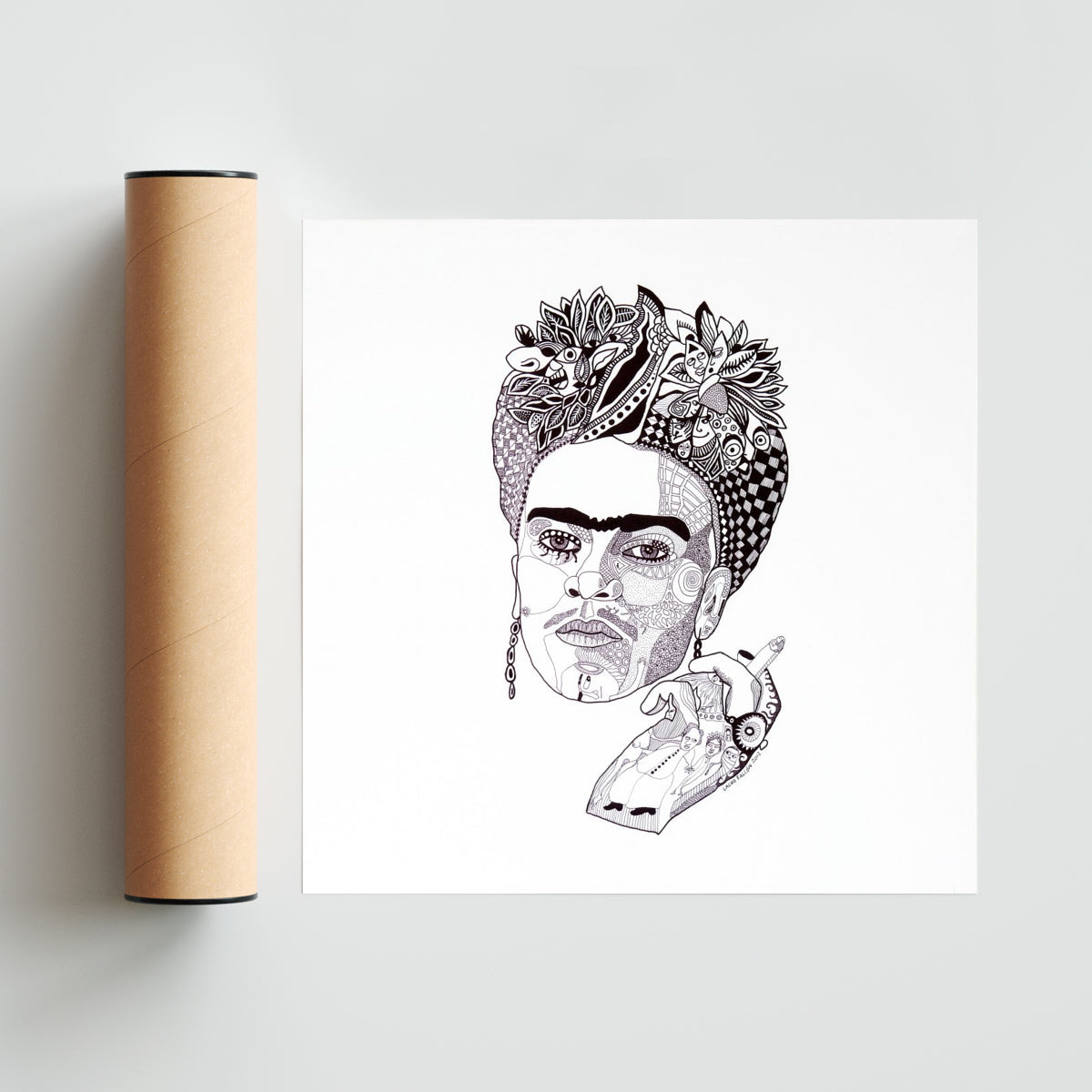 Free Da - Cuadrado solo print