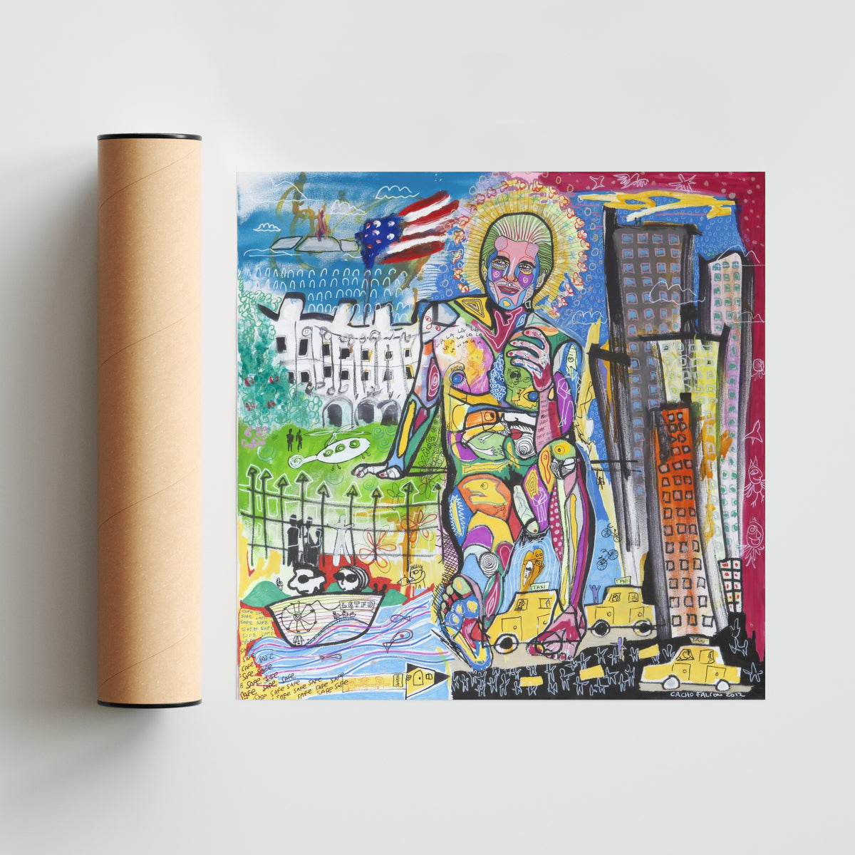 The first son - Cuadrado solo print