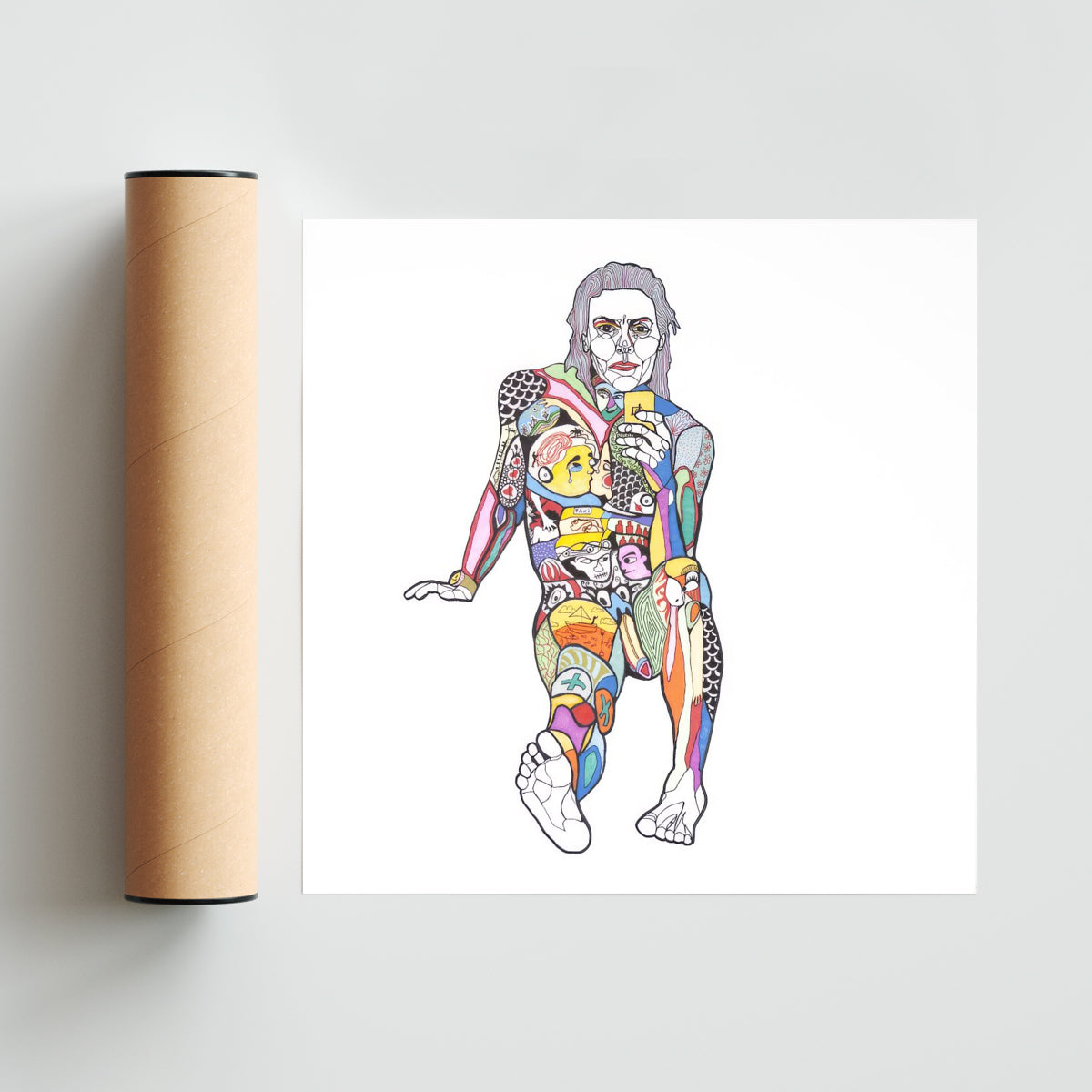 The naked truth - Cuadrado solo print
