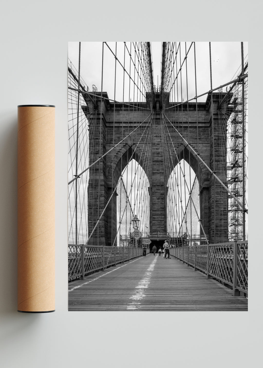 Pandemia en el Puente Brooklyn - FotoV Solo print
