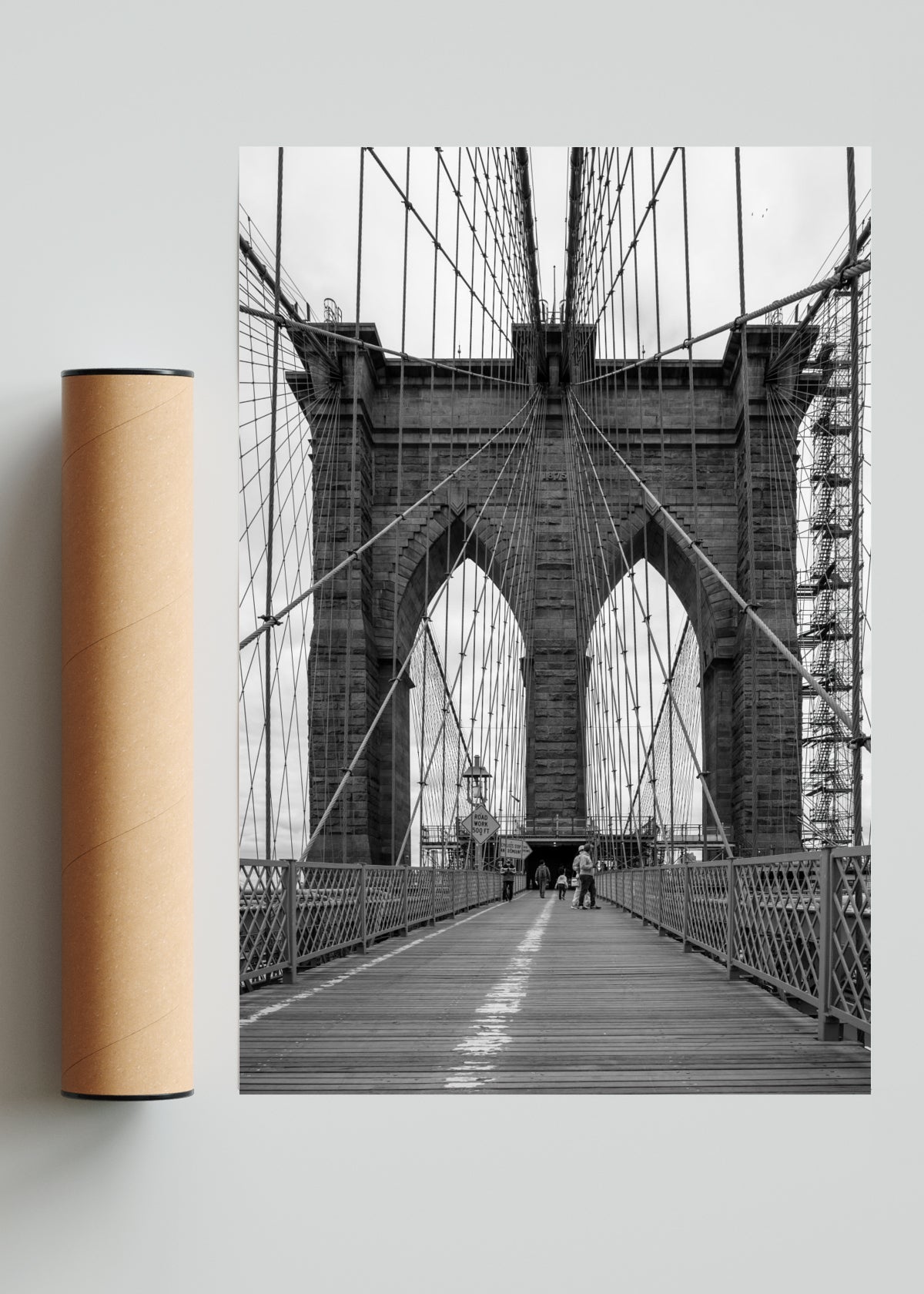 Pandemia en el Puente Brooklyn - FotoV Solo print