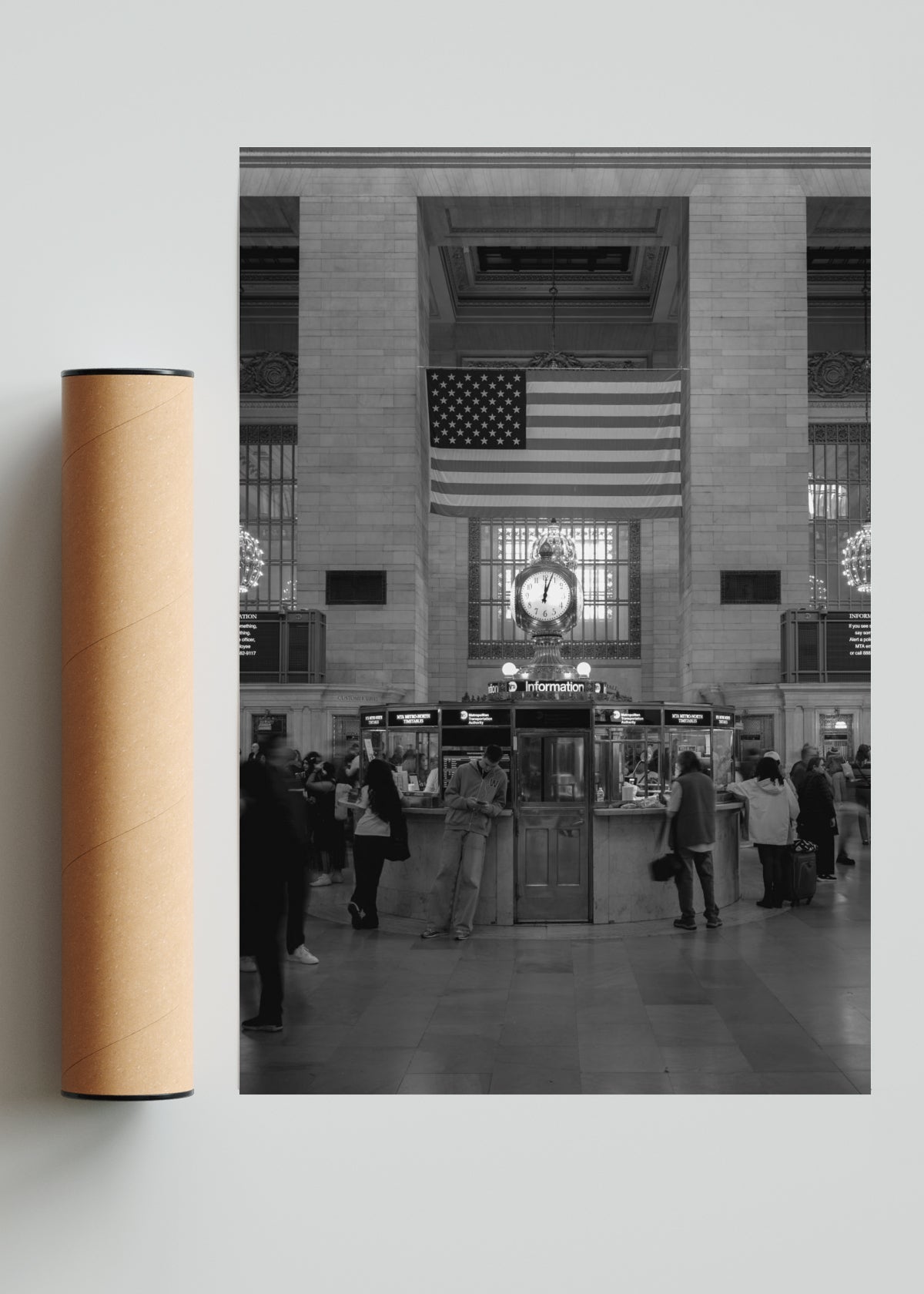 Grand Central Reloj - FotoV Solo print