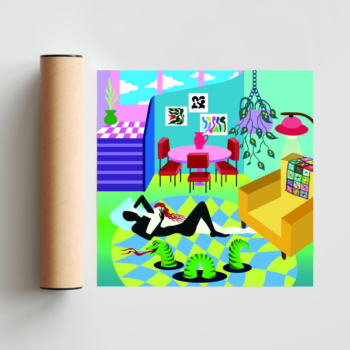 ROMANCE CON MI SOMBRA - Cuadrado solo print
