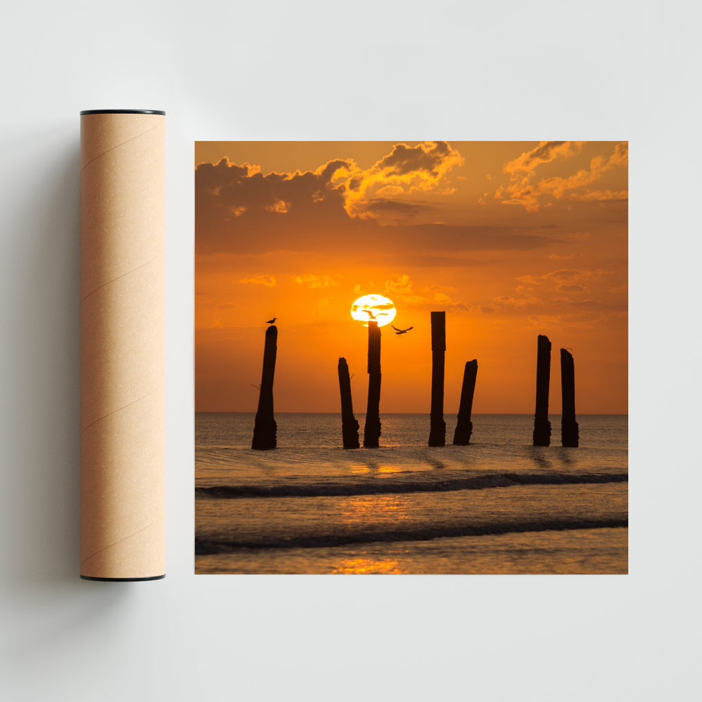 Volando cerca del sol - Cuadrado solo print