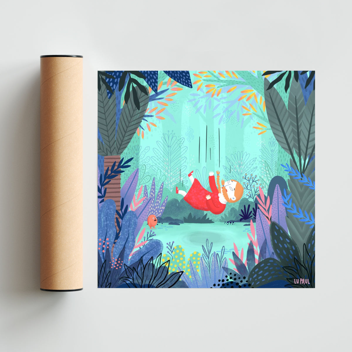 Caída - Cuadrado solo print