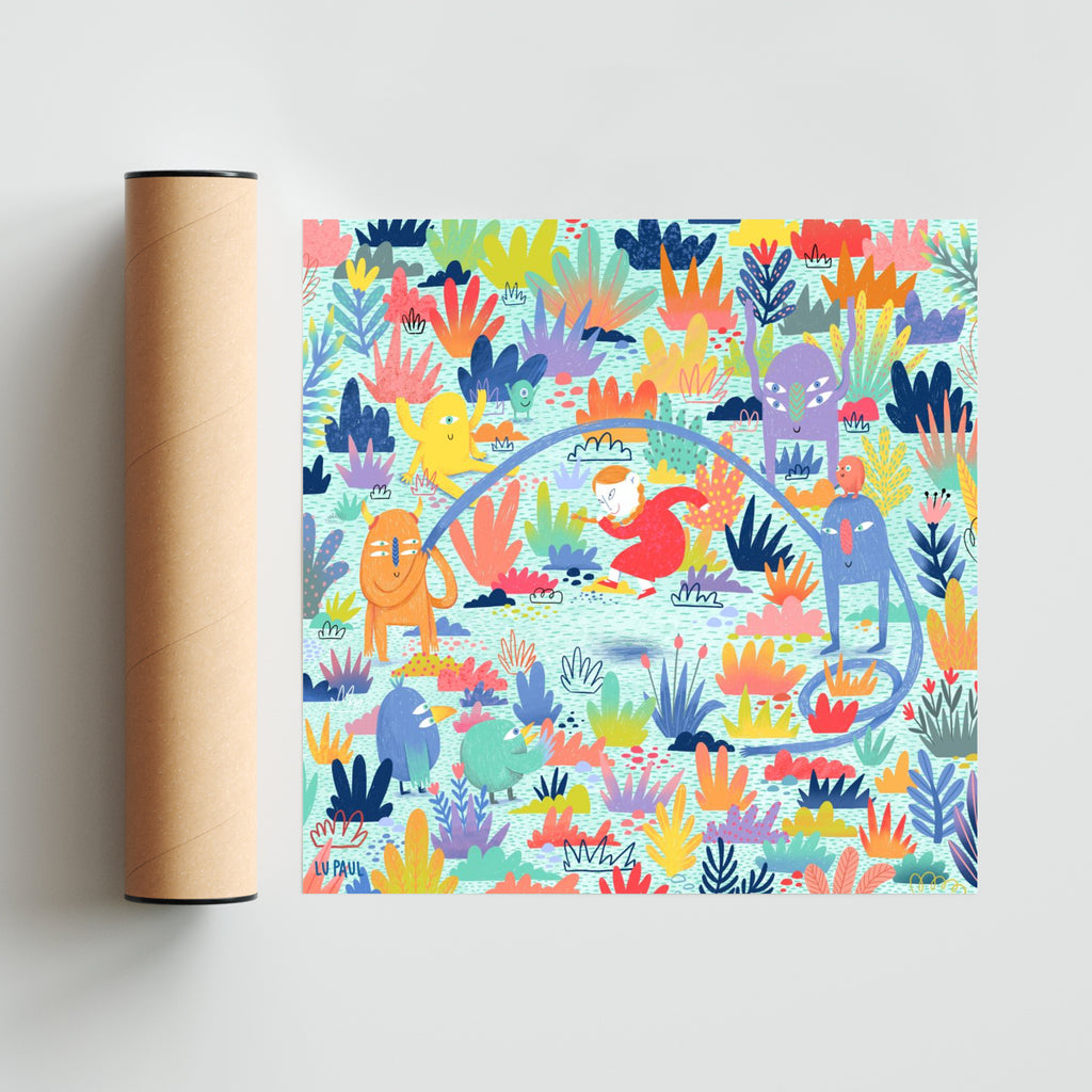 Nuevos Amigos - Cuadrado solo print