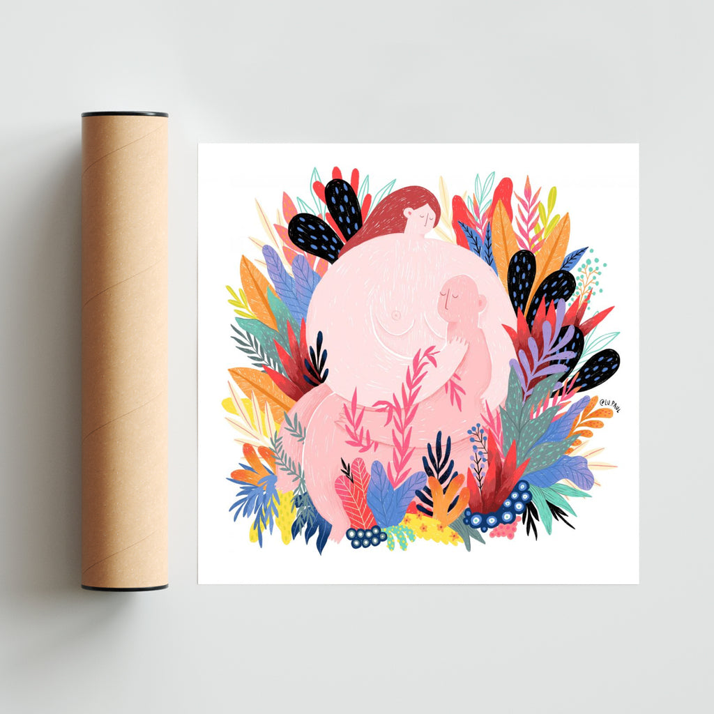 Abrazo - Cuadrado solo print