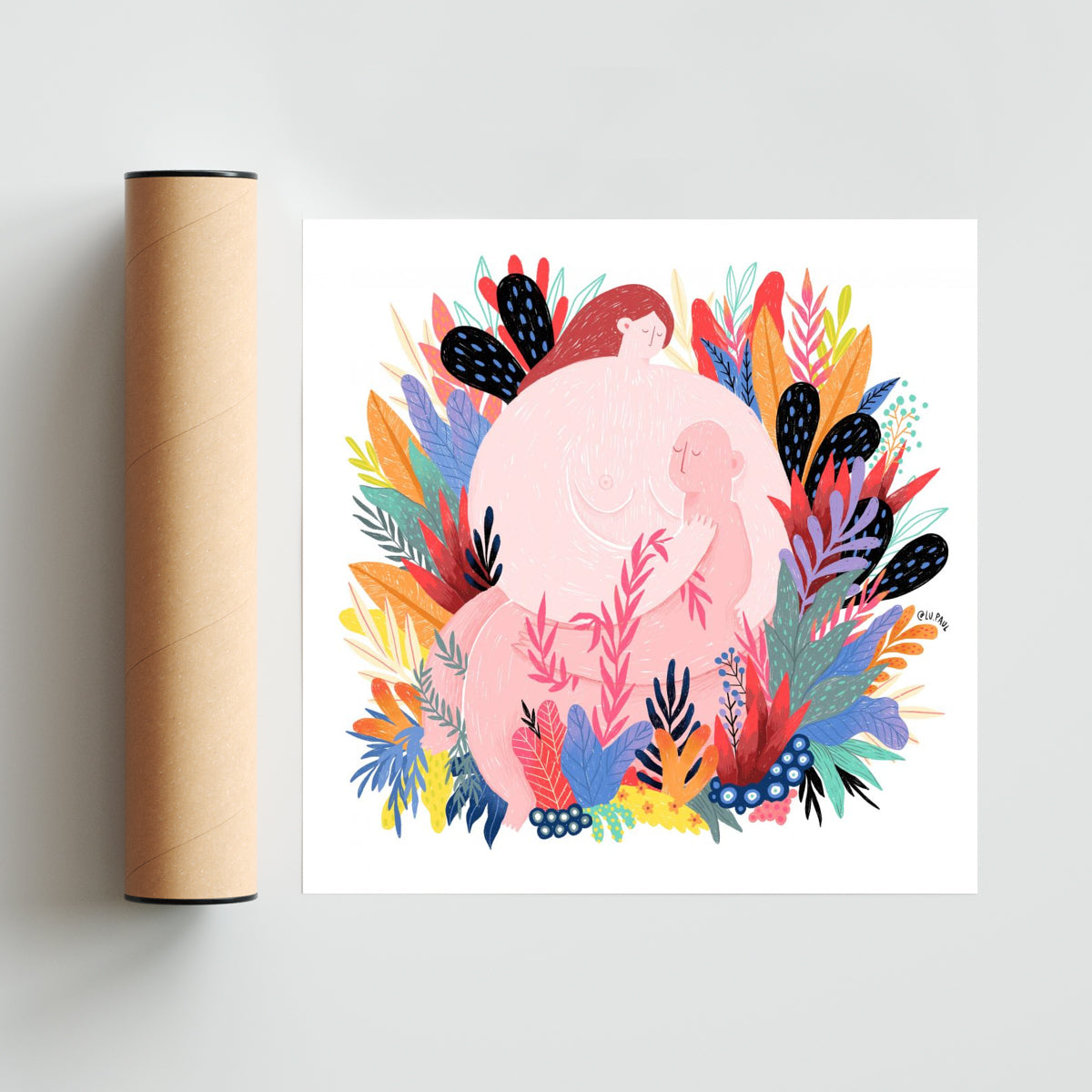 Abrazo - Cuadrado solo print