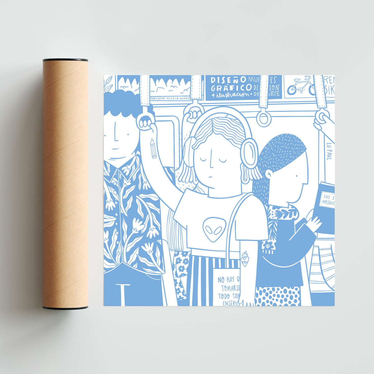 Tren - Cuadrado solo print