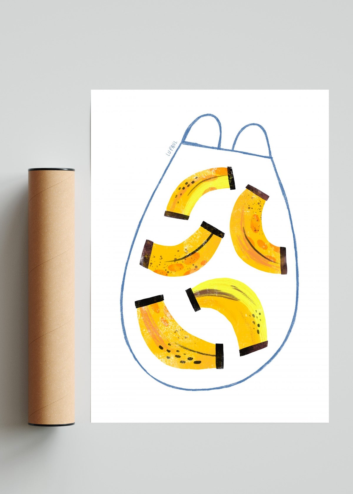 Bananas - Retrato solo print