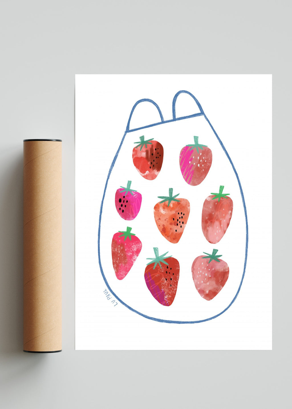 Frutillas - Retrato solo print
