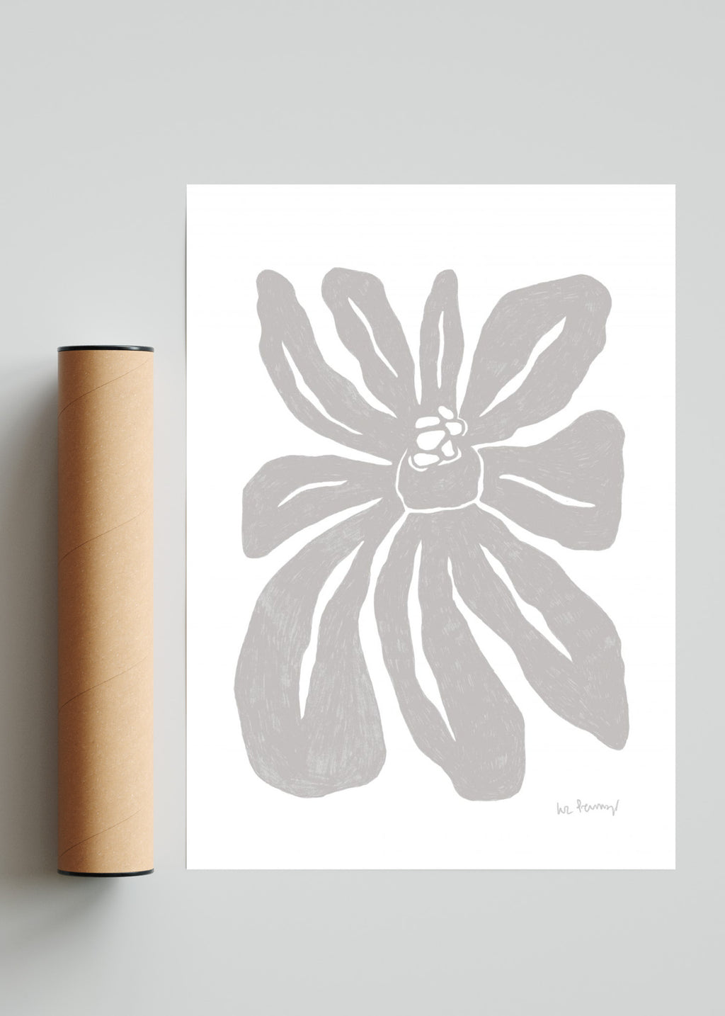 Flor neutra 1 - Retrato solo print