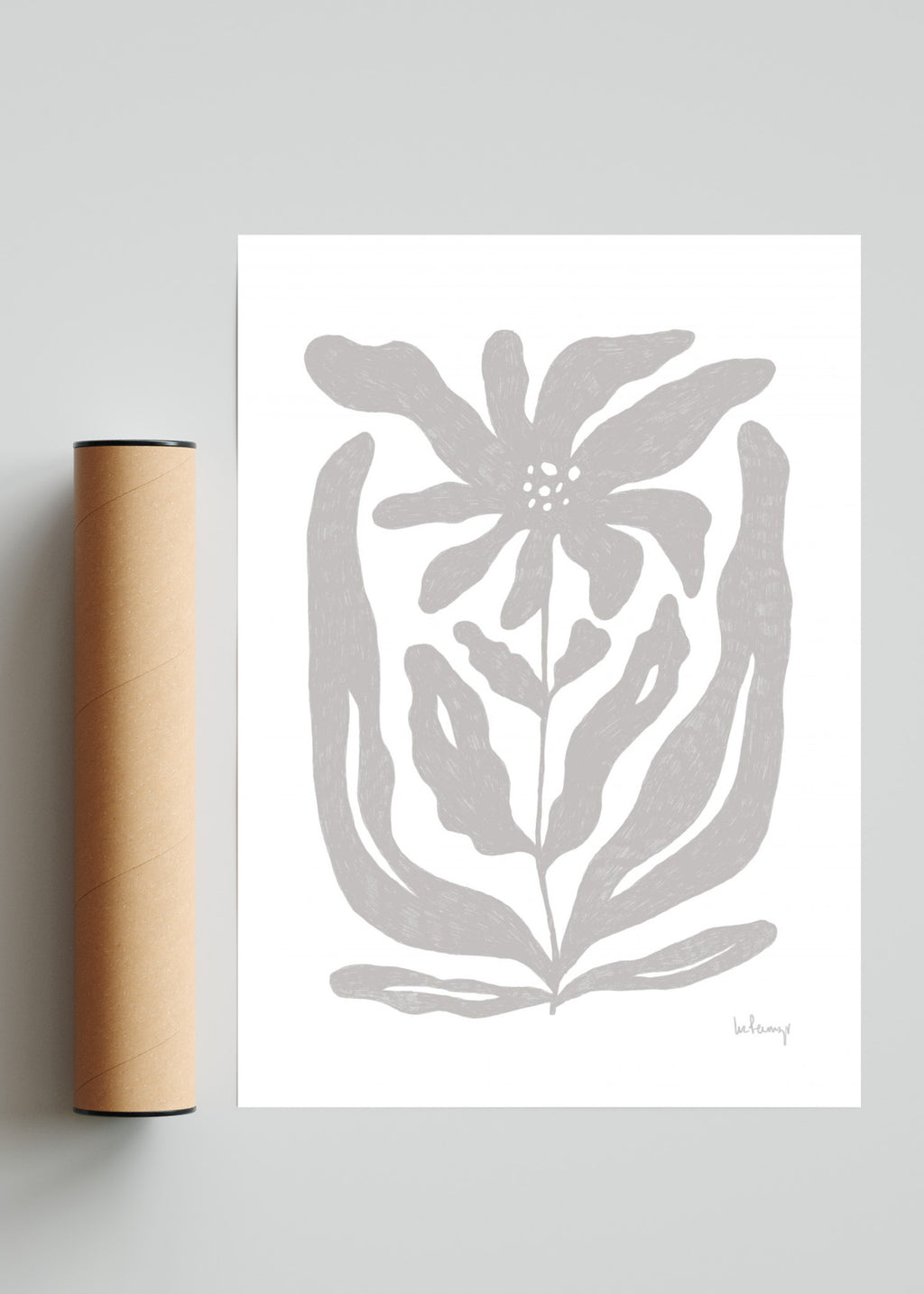 Flor neutra 2 - Retrato solo print