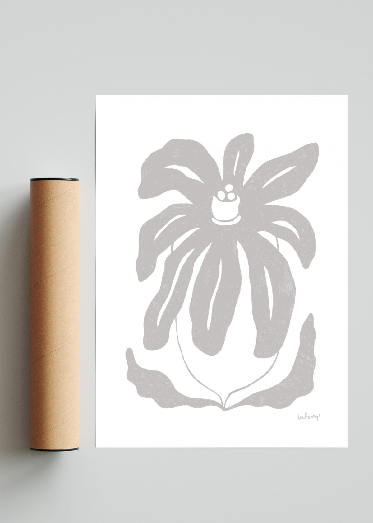 Flor neutra 3 - Retrato solo print
