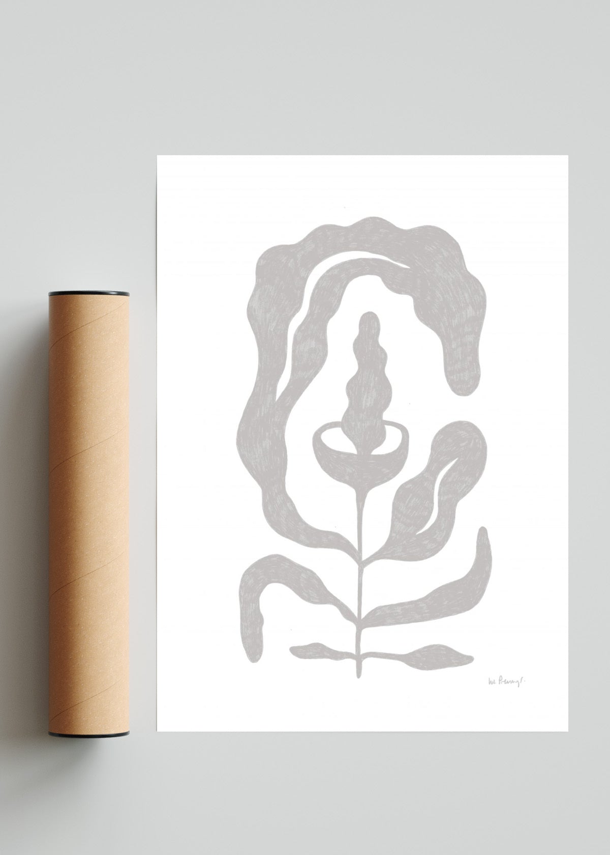 Flor neutra 4 - Retrato solo print