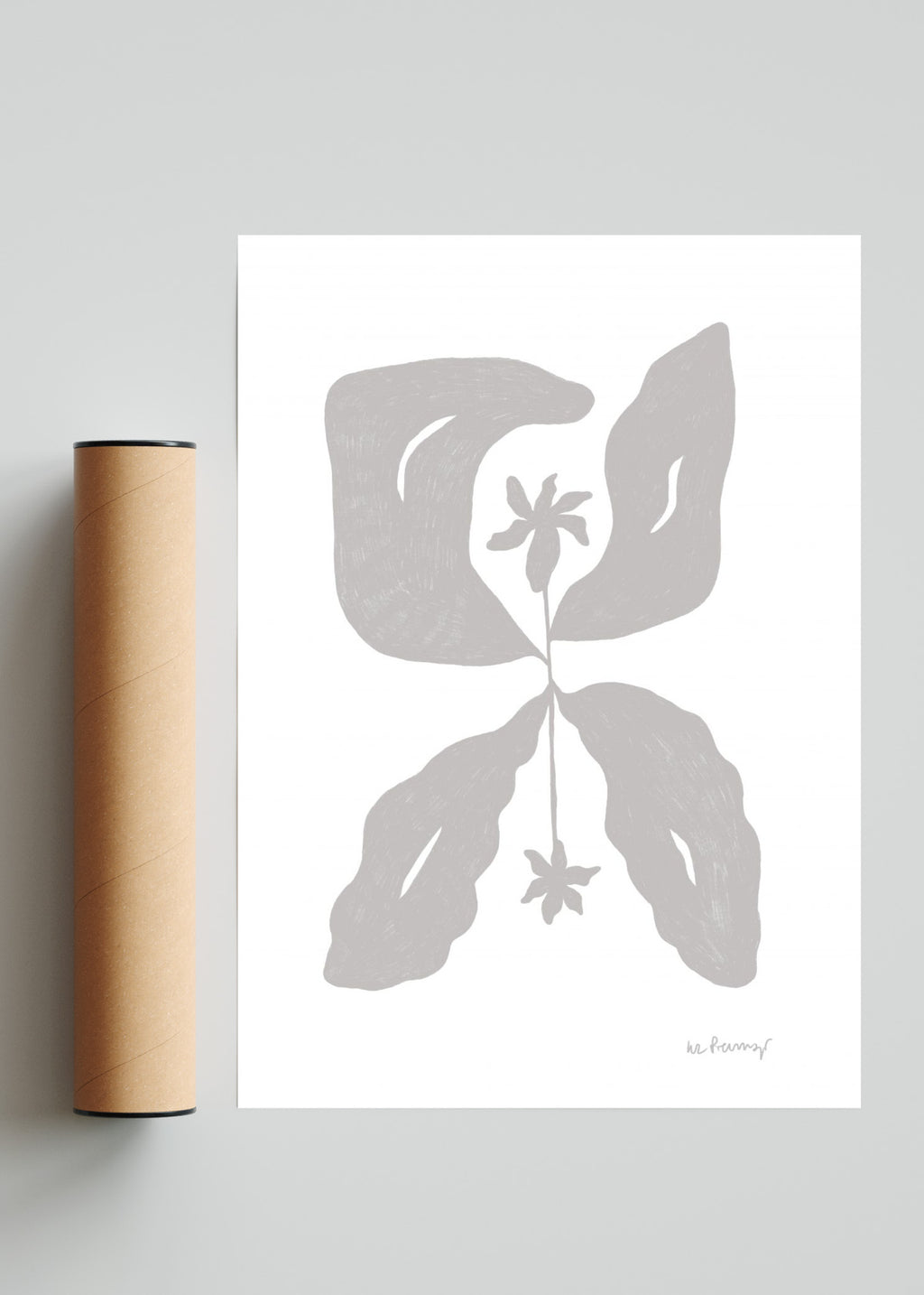 Flor neutra 7 - Retrato solo print