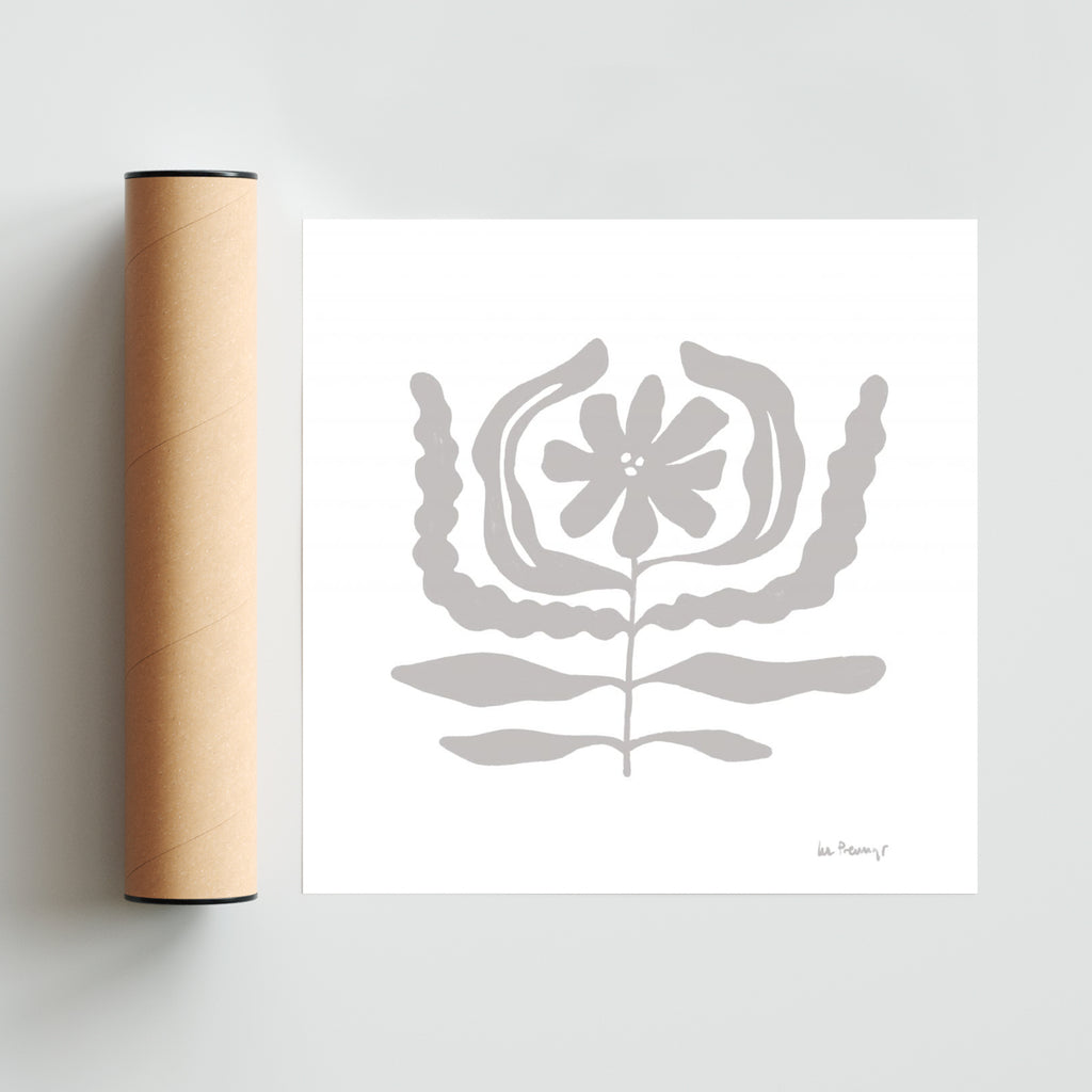 Flor neutra 10 - Cuadrado solo print
